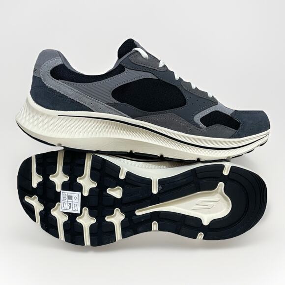 Skechers GO RUN Consistent 2.0 Size 11.5 Men Ultra Light Retro Runner Gray Black - Picture 5 of 9